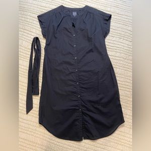 Black button down shirt dress